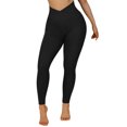 thumbnail image 1 of ZHOUCHANKIDS Women Workout Leggings High Waist Running Yoga Sport Tights with Pockets Black XL, 1 of 8