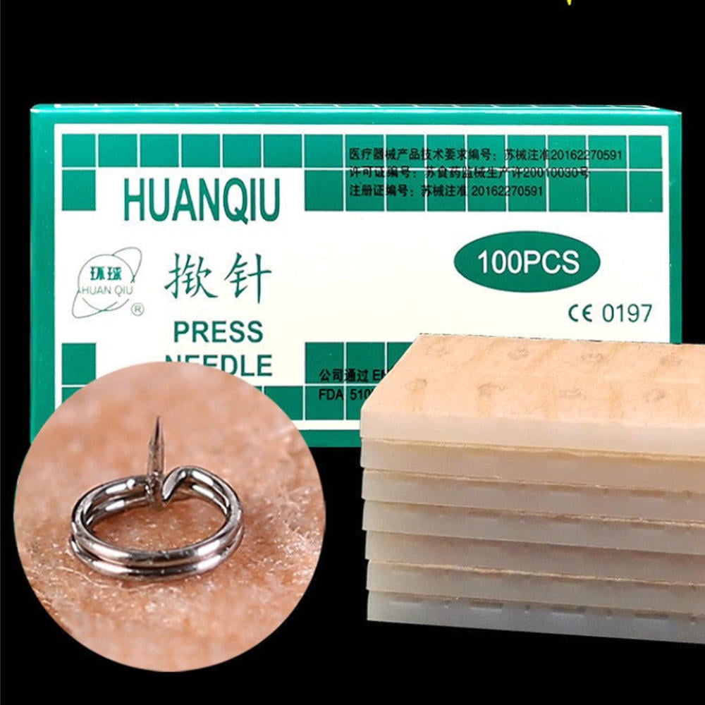 ZHOUJI Acupuncture intradermal Tack Ear Press Needles 100 pcs/box(B