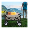 ZHOUJIA Collapsible Folding Wagon Cart Garden Beach Utility Storage