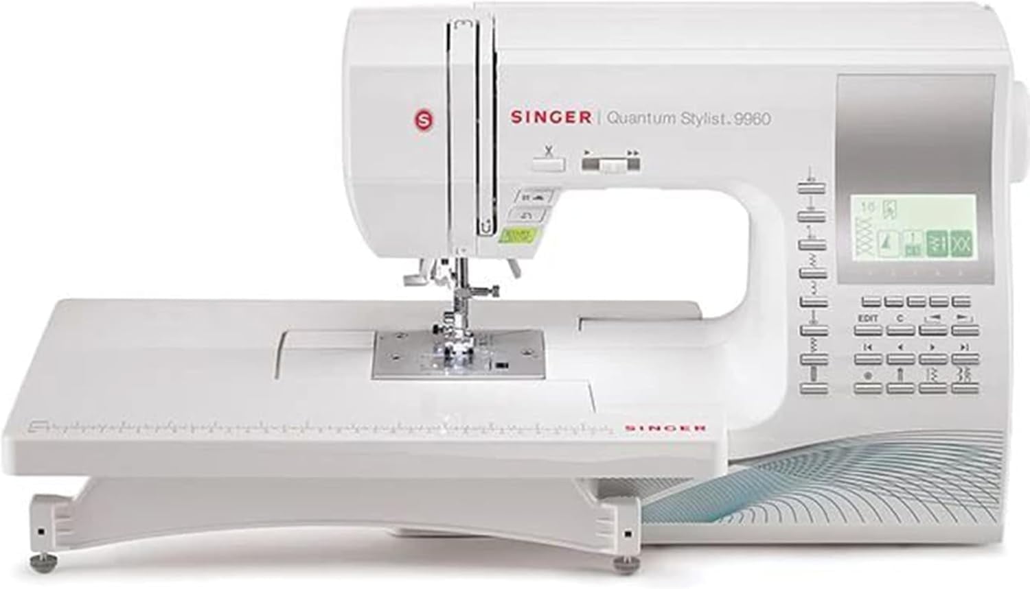 ZHOUYINGSM Quantum Stylist 9960 Computerized Sewing & Quilting Machine with Extension Table & Accessory Kit | 600 built-in stitches & Lettering, Full Metal Frame, LED Light & High-End Touch buttons