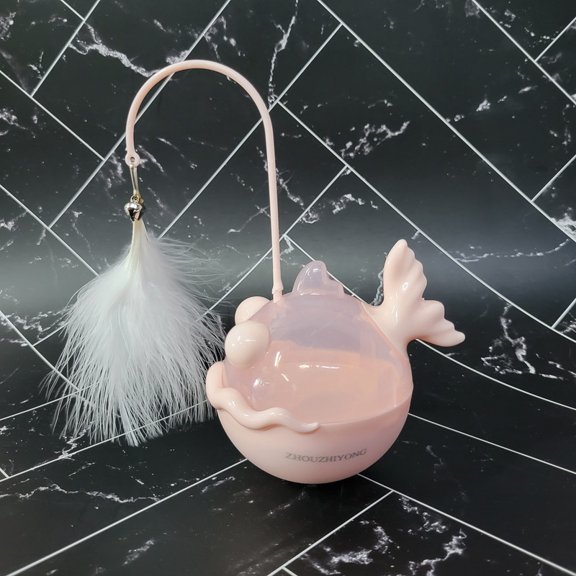 ZHOUZHIYONG Pet toys Interactive Feather Wand with Bell Self Play Kitten Toy for Indoor Cats Exercise Relief Boredom