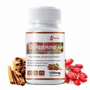 ZHPHK Berberine 1200mg with Ceylon Cinnamon Supports Cardiovascular Health & Digestive Function 60 Capsules