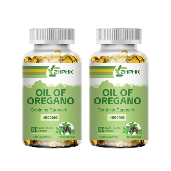 ZHPHK Oregano Oil Capsules 4000 mg Supports Joints& Respiratory Health Supplement
