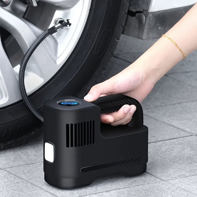 ZHSTCDQ Portable Digital Corded Tire Inflator with LED Lights for Car