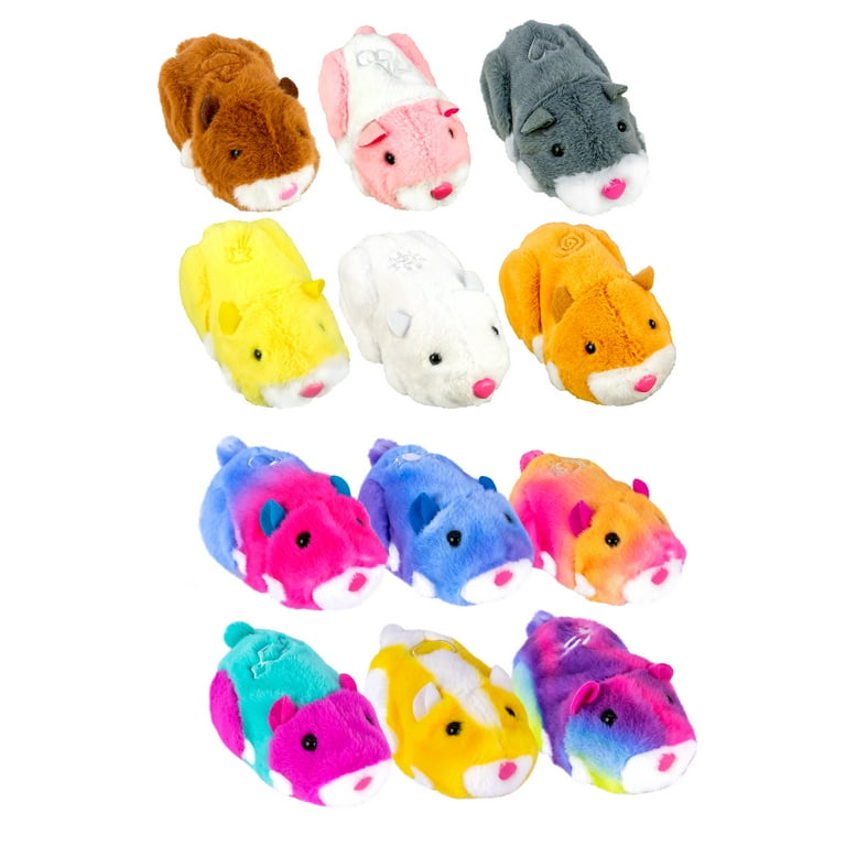 Zhu Zhu Hamsters – 6 Hámsters Electrónicos Interactivos Con Sonidos Y Movimientos, Surtidos Aleatorios