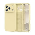 thumbnail image 1 of ZHU997 Magnetic Compatible with iPhone 17 Pro Max Case (Compatible with Magsafe) (Upgraded Camera Protection) Liquid Silicone Shockproof Full Body Protective Phone Cover for Women Men, Creamy Yellow, 1 of 1