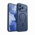 thumbnail image 1 of ZHU997 Magnetic Compatible with iPhone 17 Pro Max Case, Upgraded [Full Camera Protection] [Compatible with Magsafe] [Translucent Matte] Shockproof Protective Phone Cover 6.9 Inch - Deep Blue, 1 of 1