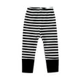 thumbnail image 1 of ZHUASHUM Baby Boy'S Pants Straight Leg Striped Patchwork Prints Trousers Relax Fit Casual Pants Sweartpants Comfortable Wear Black 6-12 Months, 1 of 4