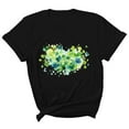 thumbnail image 1 of ZHUASHUM Baby Easter T Shirts For Boys Girls Soft St. Patrick'S Day Clover Print Short Sleeve Crew Neck Children'S Tops A 8-9 Years, 1 of 5