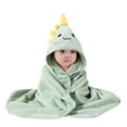 thumbnail image 1 of ZHUASHUM Baby Hooded Bath Towel Cartoon Bathrobe Baby Soft Coral Towel For Boy Girl Shower, 1 of 4