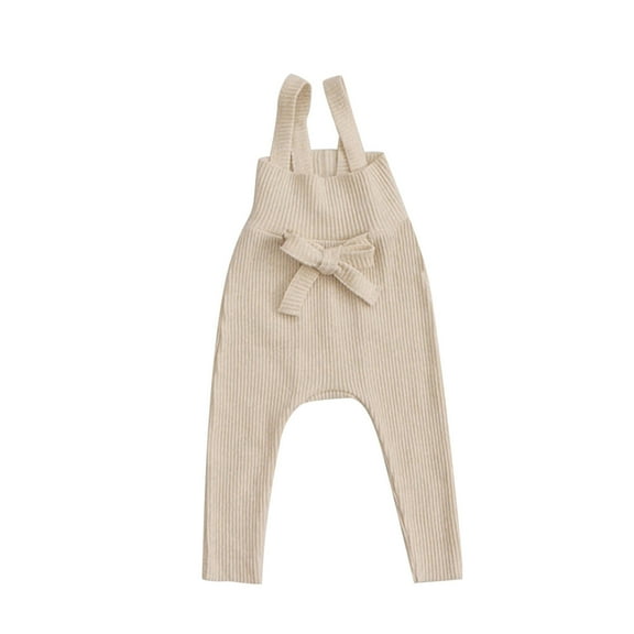 ZHUASHUM Baby Pants For Boys Relax Fit Straight Leg Solid Color Sweartpants Casual Pants Trousers Daily Wear Beige 6-12 Months