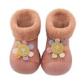 thumbnail image 1 of ZHUASHUM Baby Shoes For Boys Girls Baby Home Slippers Cartoon Warm House Slippers For Lined Winter Indoor Shoes Rd2.Size 12-18 Months, 1 of 4