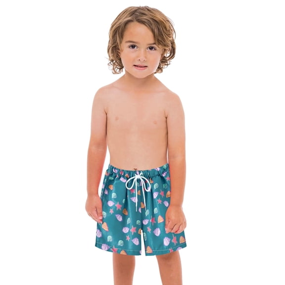 ZHUASHUM Boys Swimming Trunks 2-3 Years Swimming Swimsuit Beach Suit Trunks Swim Bathing 28Y Toddler Shorts Cartoon Swimwear Blue