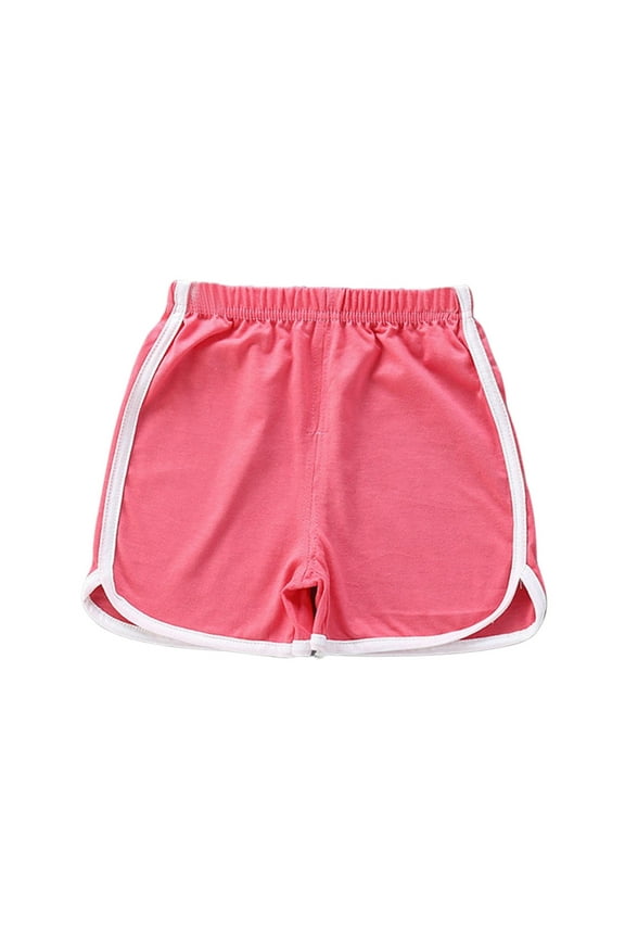 Pants For Baby Boys Children'S Nickel Sweatpants Summer New Cotton Children'S Solid Color Fashion Single Casual Shorts,3-4 Years Watermelon Red
