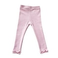 thumbnail image 1 of ZHUASHUM Pants For Baby Girls Toddler Simple Fashion Soild Soft Dance Pants Leggings Pink 3-6 Months, 1 of 1
