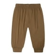 thumbnail image 1 of ZHUASHUM Pants For Boys Relax Fit Straight Leg Solid Color Sweartpants Summer Casual Pants Trousers Daily Wear Brown 2-3 Years, 1 of 5