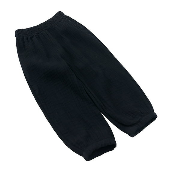 ZHUASHUM Pants For Boys Solid Color Straight Leg Trousers Relax Fit Casual Pants Sweartpants Summer Kid Clothes Dark Blue 4-5 Years