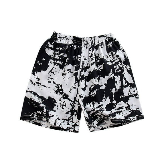 ZHUASHUM Trousers For Boys Girls Summer Children Nickel Pants Beach Bathing Suit Toddler Swimming Shorts Pull On Trunks Swimsuit Swimwear,8-9 Years Black