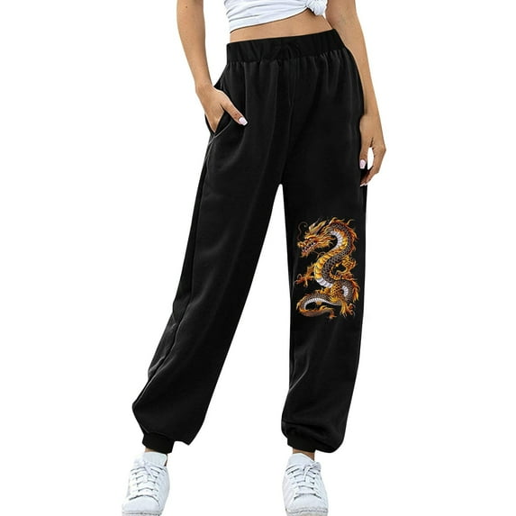 ZHUASHUM Womens Sweatpants 2024 Trend Solid Color Casual Pants Closed Waist Lace Up Waist Small Foot Pants Sweatpants Sports Gold,Size:M