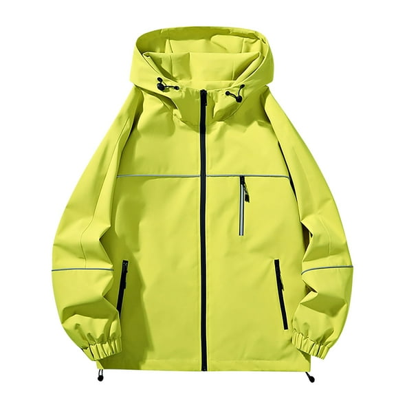 ZHUGeLI 2024 Rain Jacket for Women Hooded Zip Up Waterproof Windbreaker Fall Active Outdoor Casaul Lightweight Rain Coats