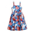 thumbnail image 1 of ZHUGeLI 4th of July Outfits for Women, Summer Family Matching Kids Clothes Sleeveless Independence Day Casual Girls Dress Up to 50% off, 1 of 3
