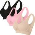 thumbnail image 1 of ZHUGeLI Bras for Women in Clearance Women Seamless Sports Bra Wirefree Yoga Bra with Removable Pads Plus Size Bras for Women Queen Push Up In Clearance, 1 of 1