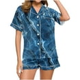 thumbnail image 1 of ZHUGeLI Cute Satin Pajamas for Big/Tween Girls Silk Button Down Short Sleeve & Pants PJS Clothes Nighty Size 2-12Years, 1 of 7