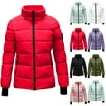 thumbnail image 1 of ZHUGeLI Lightweight Down Coat for Women Winter Warm Hooded Puffer Jackets Plus Size Zip Up Long Sleeve Thermal Outerwear, 1 of 8