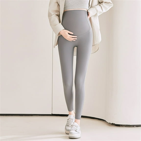 ZHUGeLI Maternity Leggings Over The Belly - Maternity Pants for Women High Waist Full Length Yoga Leggings Pants Soft Pregnancy