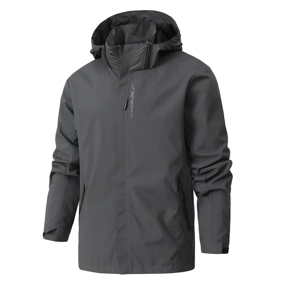 ZHUGeLI Men's Lightweight Waterproof Rain Jacket,Shell Hooded Outdoor Raincoat Hiking Windbreake jacket