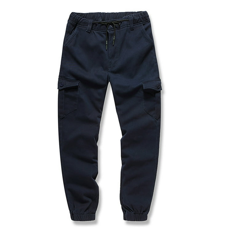 ZHUGeLI Men s Multi Pocket Military Combat Ripstop Jogger Cargo Pants with Rib Cuff