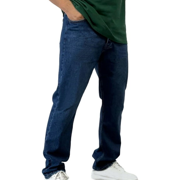 ZHUGeLI Men's Straight Fit Jean Men Regular Jeans Stretch Denim Jeans Casual Hip Hop Trouser