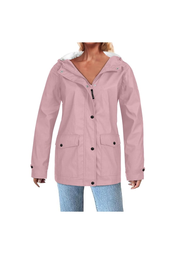 Rain Jacket on Clearance Winter Christmas Smart Heating Outdoor Jacket Four-Zone Warm Electrically Heated Cotton-Padded Jacket Unisex Electric Outdoor Jacket (Detachable Hat)