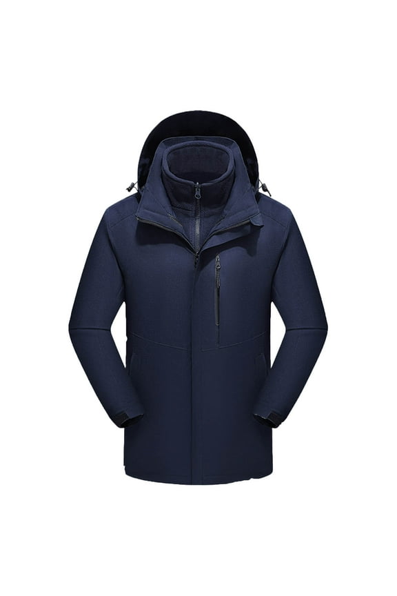 Rain Jackets for Men Baseball Jersey Functional Multi-Pocket Jacket Three-Defense Outdoor Jacket Workwear Jacket Thick Version