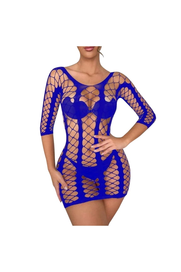 Sexy Lingerie for Women 1 Piece Lace Hollow Out Wrap Hip Mesh Bodysuit