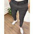 thumbnail image 1 of ZHUGeLI Skinny Dressy Pants Men Casual Stretch Pants Button down Fall Fashion Going out Slacks Work Office Trosuers Pockets, 1 of 5