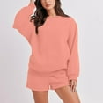 thumbnail image 1 of ZHUGeLI Women 2 Piece Outfits Sweat Shorts Sets 2024 Oversized Casual Lounge Matching Set Sweatsuit Tracksuit Clothes, 1 of 6