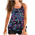 thumbnail image 1 of ZHUGeLI Women's Bathing Suits Swimsuits Tankini Sets for Two Piece Blouson Tank Top with Boyshorts, 1 of 3