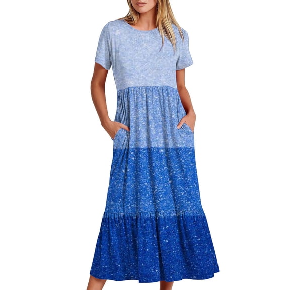 ZHUGeLI Women's Crewneck Knitted Sweater with Lace and Fashionable Temperament Sweater Dress