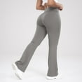 thumbnail image 1 of ZHUGeLI Women's Wide Leg Yoga Pants High Waisted Workout Flare Leggings Bootcut Casual Fall Outfits, 1 of 9