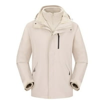 ZHUGeLI Womens 3 in 1 Waterproof Ski Jackets Warm Winter Insulated Snow Coat Mountain Windbreaker Hooded Raincoat Fleece Jacket