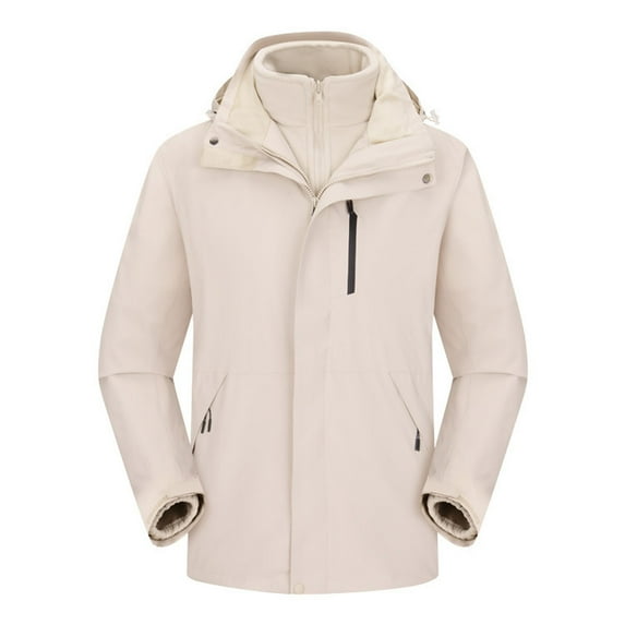 ZHUGeLI Womens 3 in 1 Waterproof Ski Jackets Warm Winter Insulated Snow Coat Mountain Windbreaker Hooded Raincoat Fleece Jacket