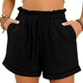 thumbnail image 1 of ZHUGeLI Womens Casual Shorts High Waisted 2024 Fashion Beach Cruise Shorts Cute Comfy Summer Shorts with 2 Pockets S-XL, 1 of 7
