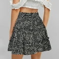 thumbnail image 1 of ZHUGeLI Womens Summer Dresses Women Summer Casual Vintage High Waist Floral Print Beach Ruffled Short Skirt Up to 50% off Clearance, 1 of 1