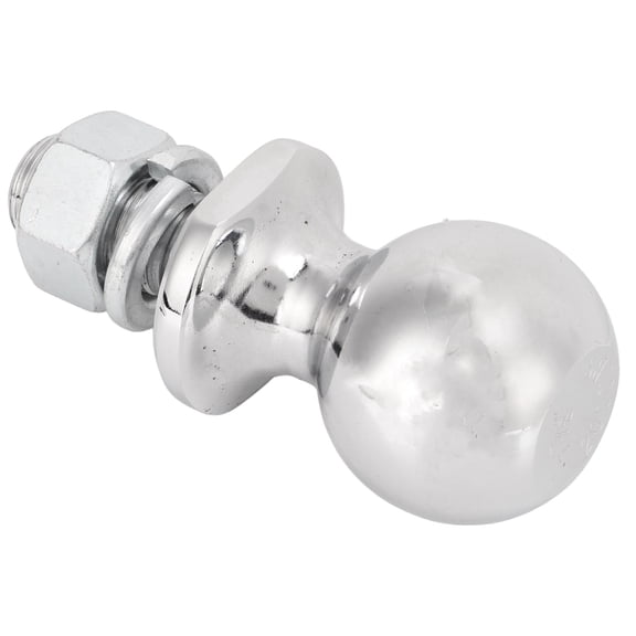 ZHUOPAI 1-7/8 Inch Chrome Trailer Hitch Ball Replacement with 5/8 x 1-3/4 Inch Shank, Heavy Duty Steel Towing Ball Rated for 2,000 lbs, Universal Fit for ATV, UTV, and Lawn Mowers