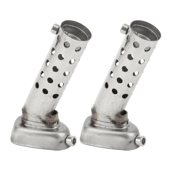 ZHUOPAI 2 Pcs Motorcycle Exhaust Pipe Baffle Muffler 22mm / 0.87 in Inlet 25mm / 0.98 in Outlet Galvanized Iron Hexagonal Insert Silencer Baffle Insert for Universal ATV Scooter