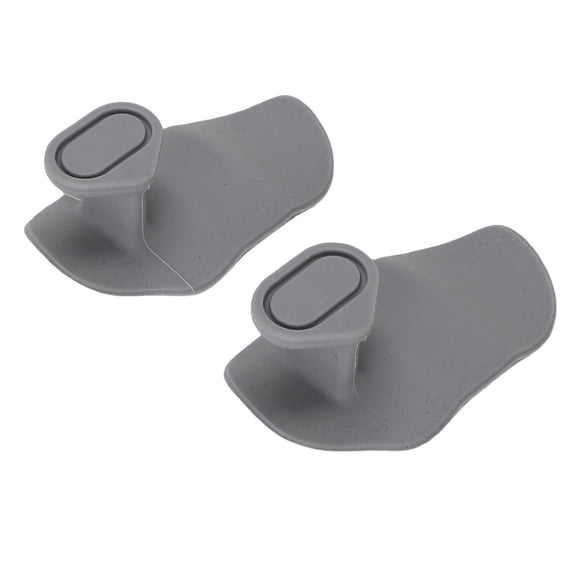 ZHUOPAI 2PCS Fingerless Gym Grips Breathable Ergonomic Antislip Silicone Weight Lifting Grips for Workout Exercise with Storage Box Grey (5.51 inches / 14 cm)