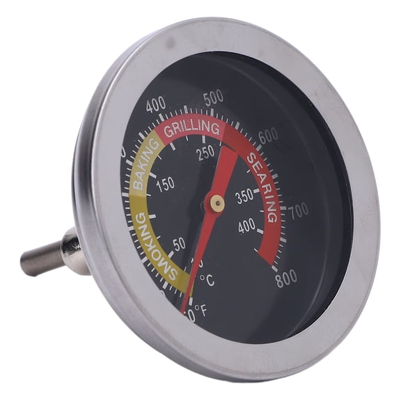 ZHUOPAI 52mm / 2.05 inches Grill Temperature Gauge 50-800F Stainless Steel BBQ Analog Temperature Gauge for Oven Smoker Grill Meat Thermometer Outdoor Cooking