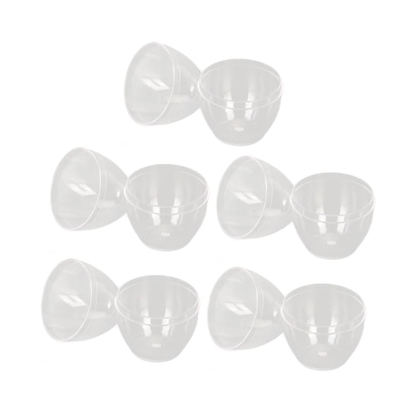 ZHUOPAI 5pcs Makeup Sponge Storage Box Case Portable Transparent Egg Shaped Sponge Blender Holder Container, 2 x 3 inches / 5 x 7.6 cm Clear Cosmetic Organizers