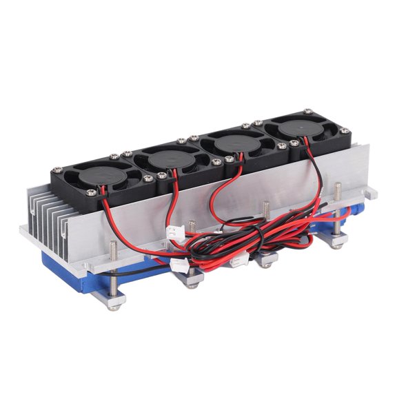 ZHUOPAI DC12V 30A 288W Semiconductor Refrigeration Cooling System Kit DIY Thermoelectric Cooler Module Air Conditioner Unit for Small Space Cooling (20 x 15 x 7 inches / 50.8 x 38.1 x 17.8 cm)